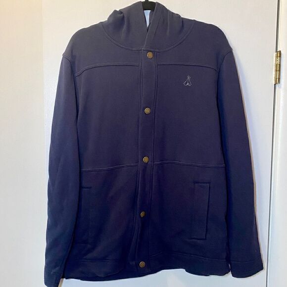 PENDLETON Long Sleeve Hooded Button-Up Jacket Navy Women’s Size Medium - Picture 1 of 6